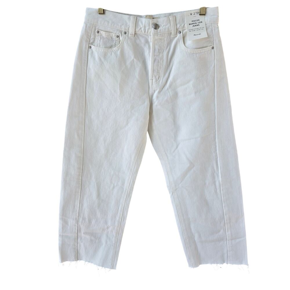 Madewell Petite Pieced Barrel-Leg Jeans Size 27P NWT
